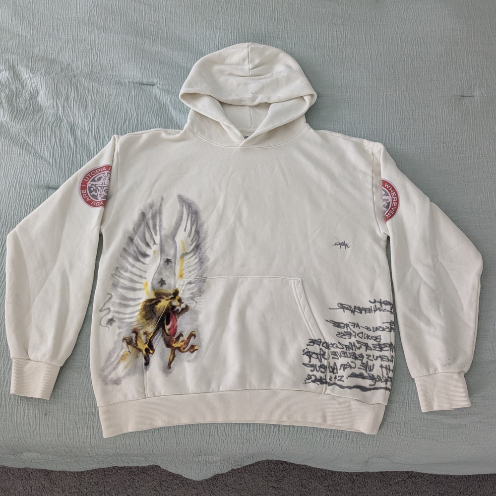Travis Scott White Graphic Sweatshirt Hoodie